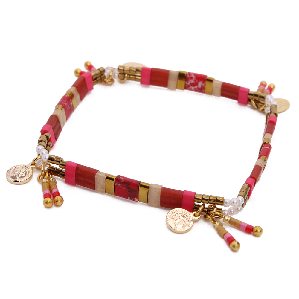 HYPNOCHIC Tila Cult bracelet perles pastel multicolore