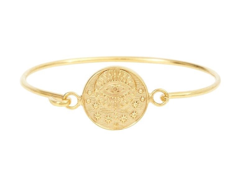 Leticia Ponti Luck Talisman jonc doré plaqué or 18 carats