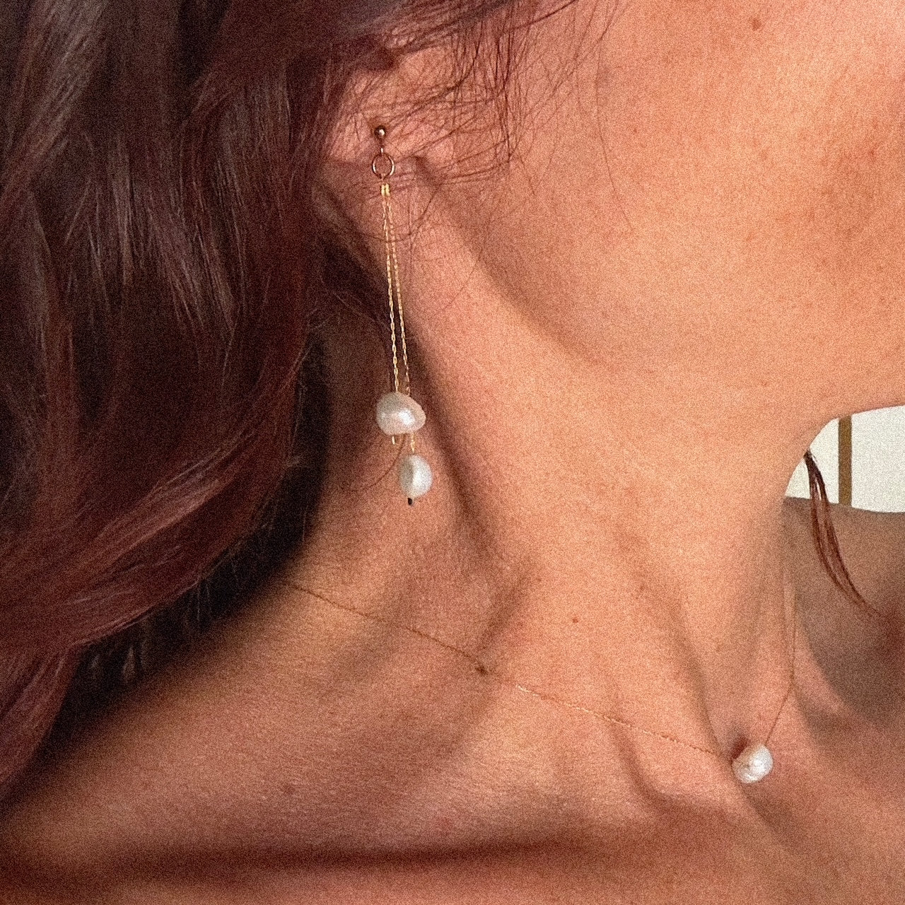 MAD SO CREATION Perla boucles perles eau douce 6 cm