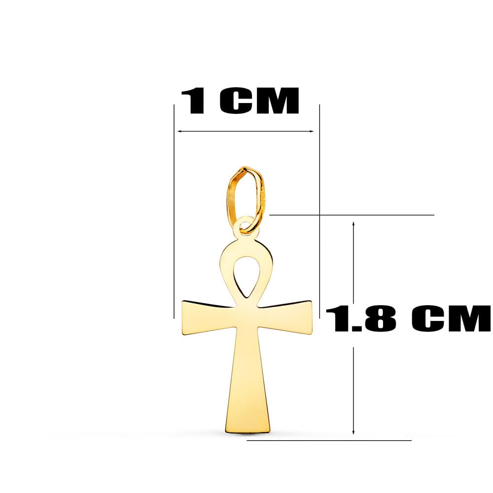 L'Atelier d'Azur Médaille Croix de la Vie Or Jaune 18ct