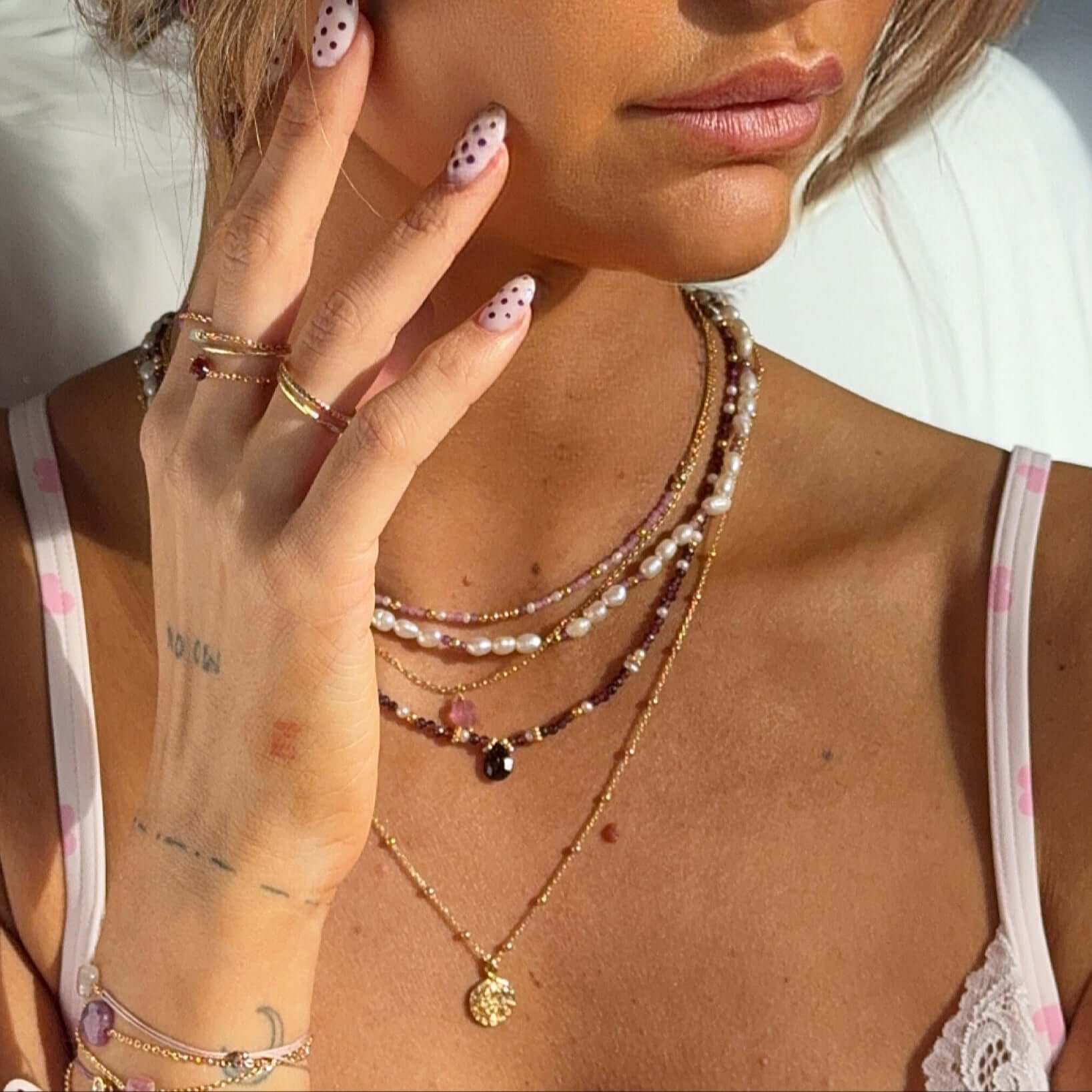 Ô Plum Astro collier signe plaqué or Capricorne 50 cm