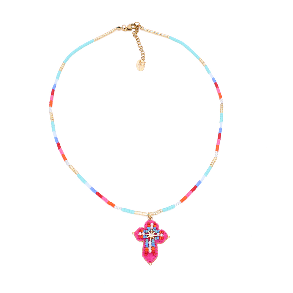 Hypnochic Baby Marta collier pendentif croix fantaisie