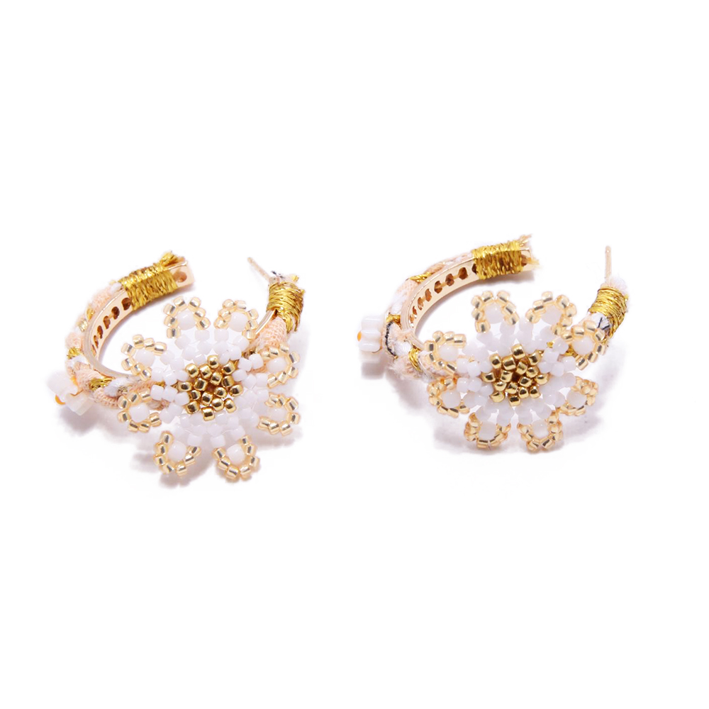 Hypnochic Aloha S créoles boucles d'oreilles dorées