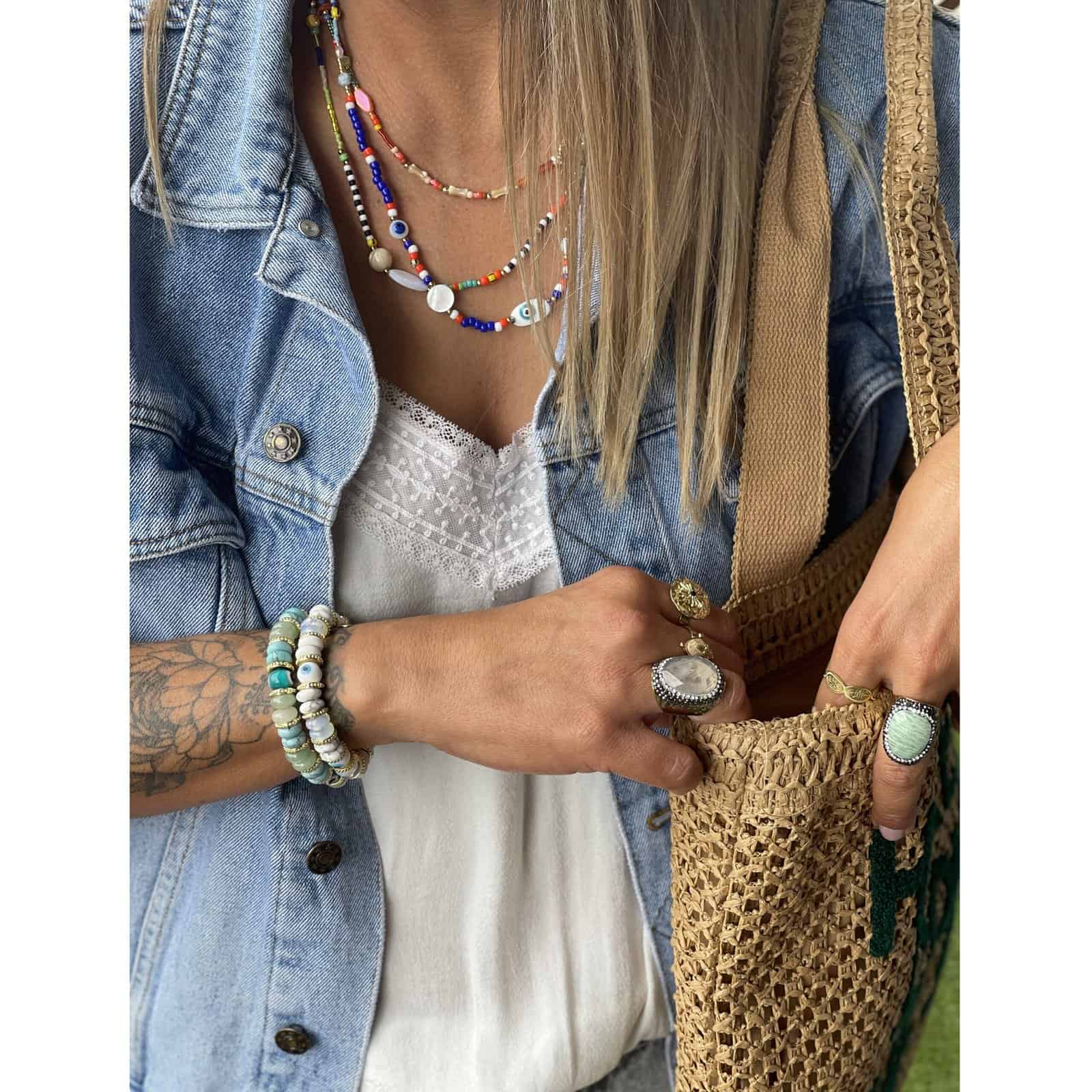 Hypnochic Summer collier perles Miyuki 40 cm