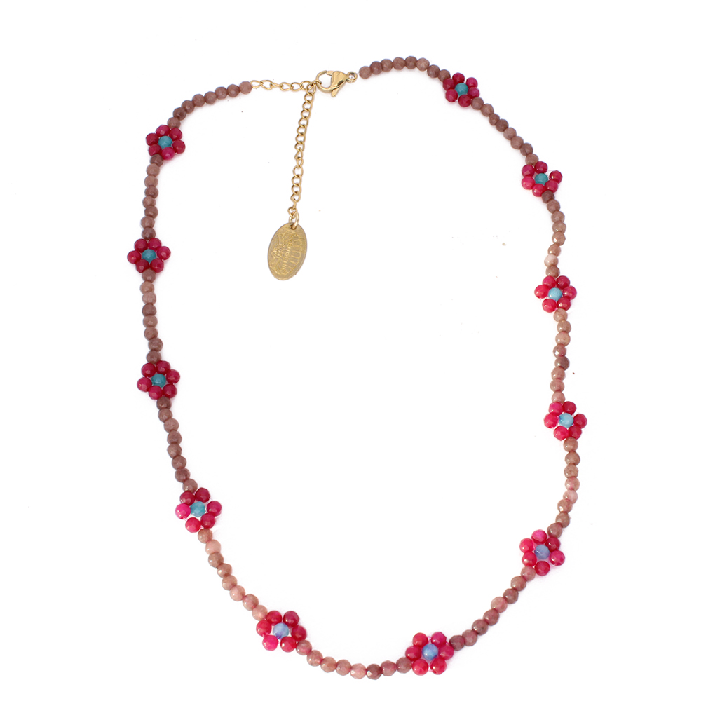 Hypnochic Fleur de Feu collier fantaisie femme