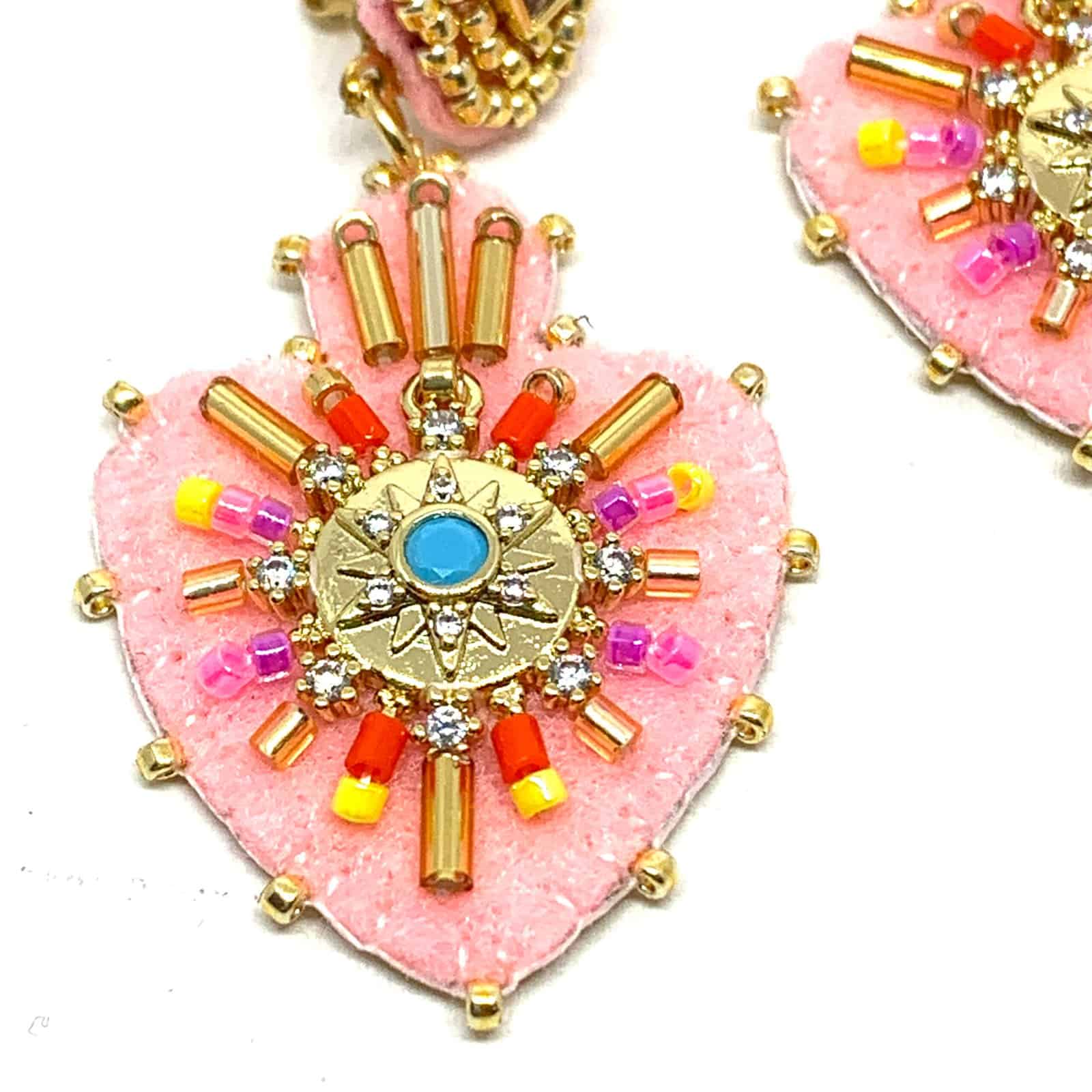 Hypnochic Julia boucles d'oreilles croix feutrine petit modèle