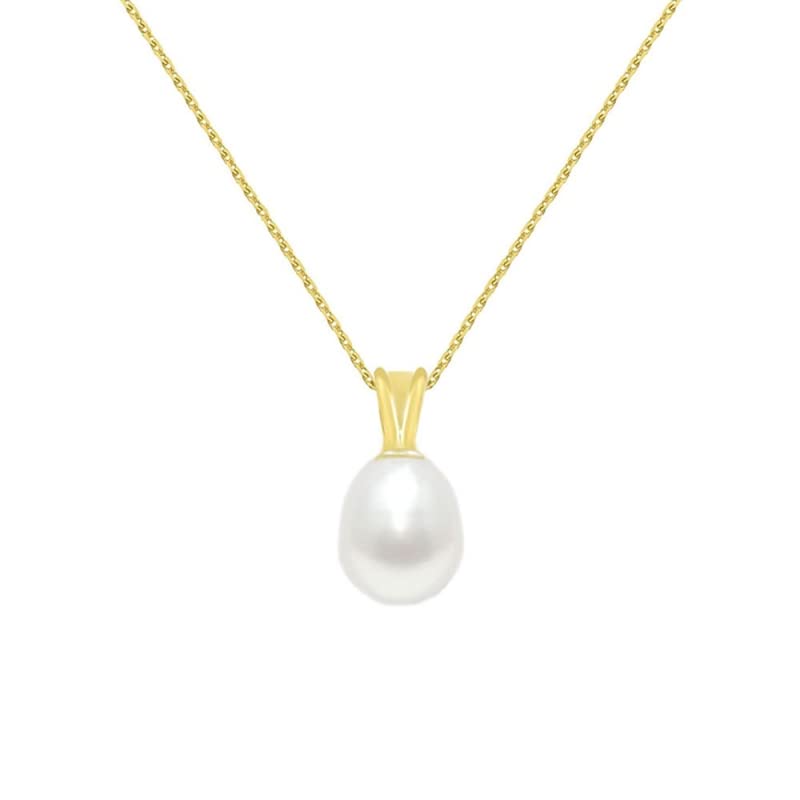 L'Atelier d'Azur Collier pendentif perle goutte or jaune