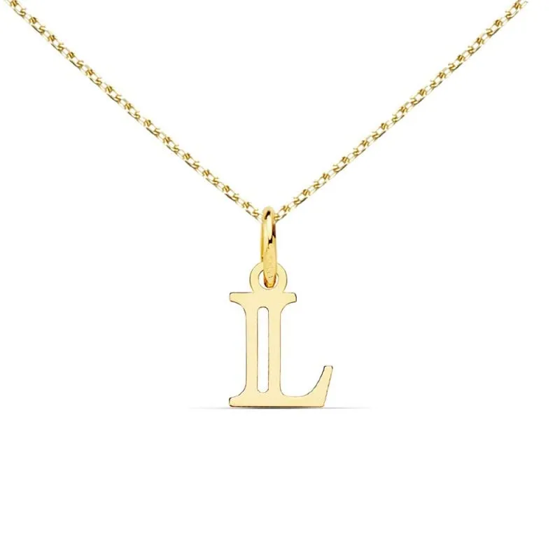 L'Atelier d'Azur collier lettre L or 750/1000 chaîne 45 cm