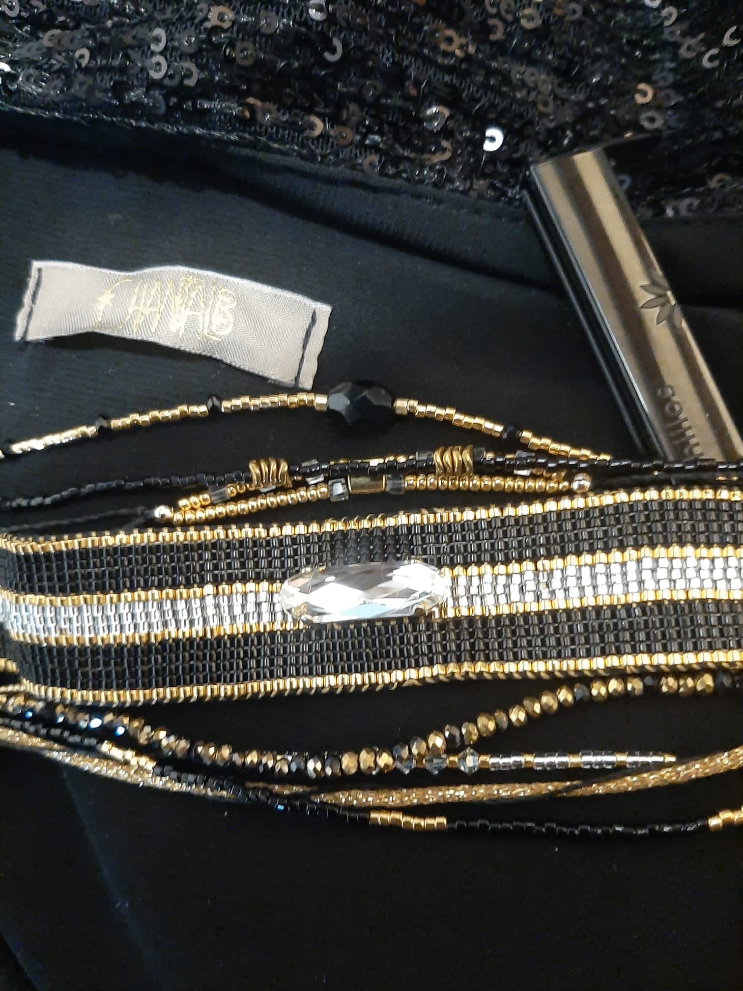 Les Ailes de Gloria Manchette Constellation bracelet large