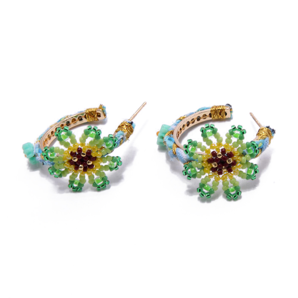 Hypnochic Aloha S créoles boucles d'oreilles dorées