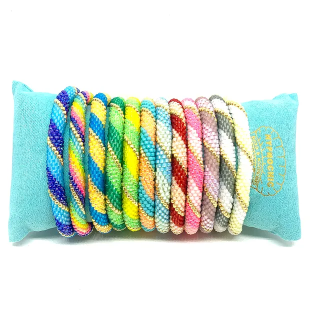 Hypnochic Donuts Rainbow bracelet népalais perles Miyuki