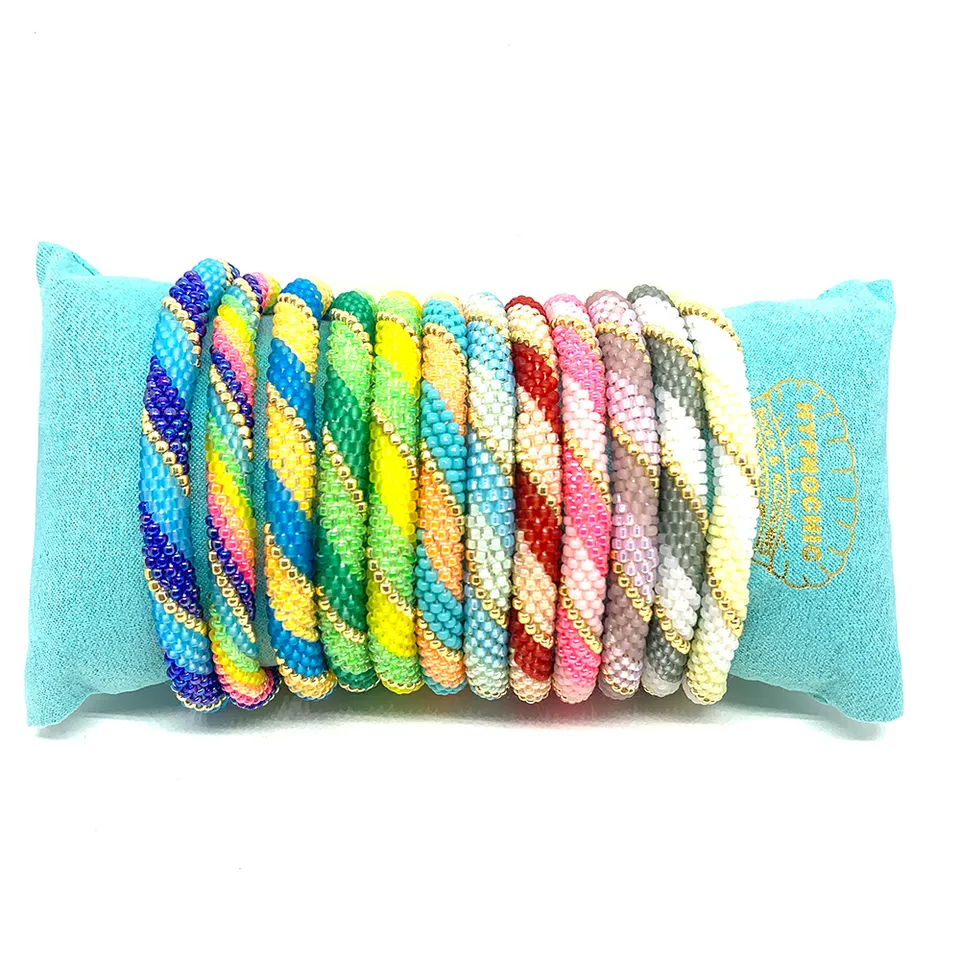 Hypnochic Donuts Rainbow bracelet népalais perles Miyuki
