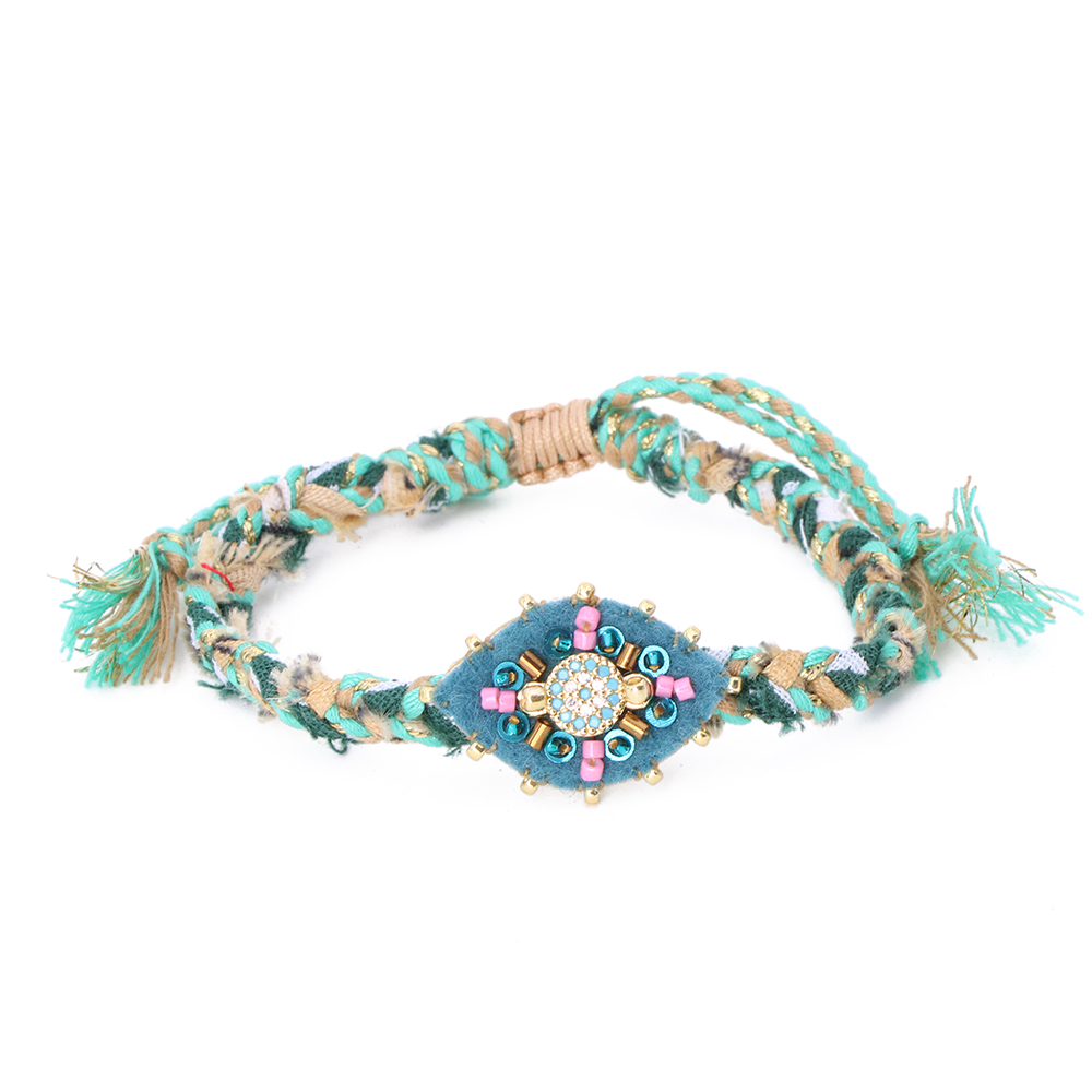 Hypnochic Bandana Eyes bracelet tressé œil Nazar