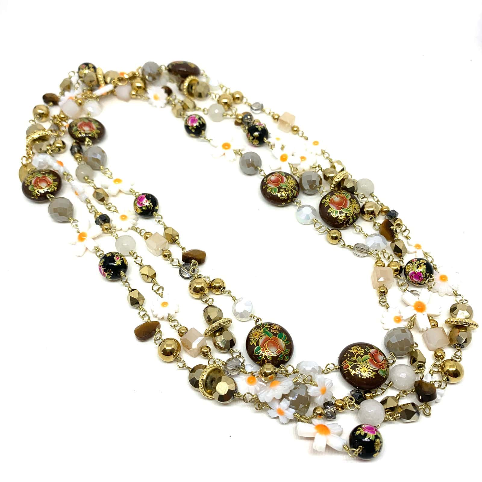 Hypnochic Sautoirs Fiori collier long multicolore 200 cm