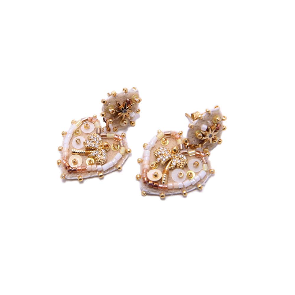 Hypnochic Palmier Small boucle d’oreille fantaisie palmier