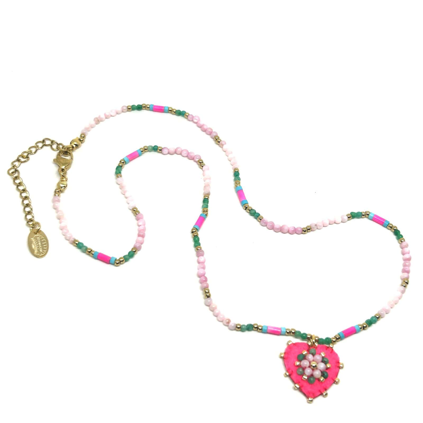 HYPNOCHIC Baby Julia collier pendentif ex-voto perles 40 cm