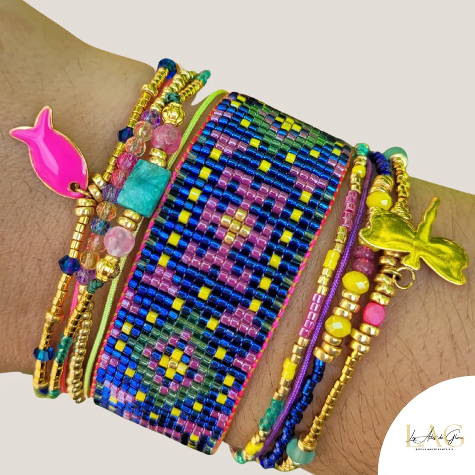 Les Ailes de Gloria bracelet manchette Week-End large