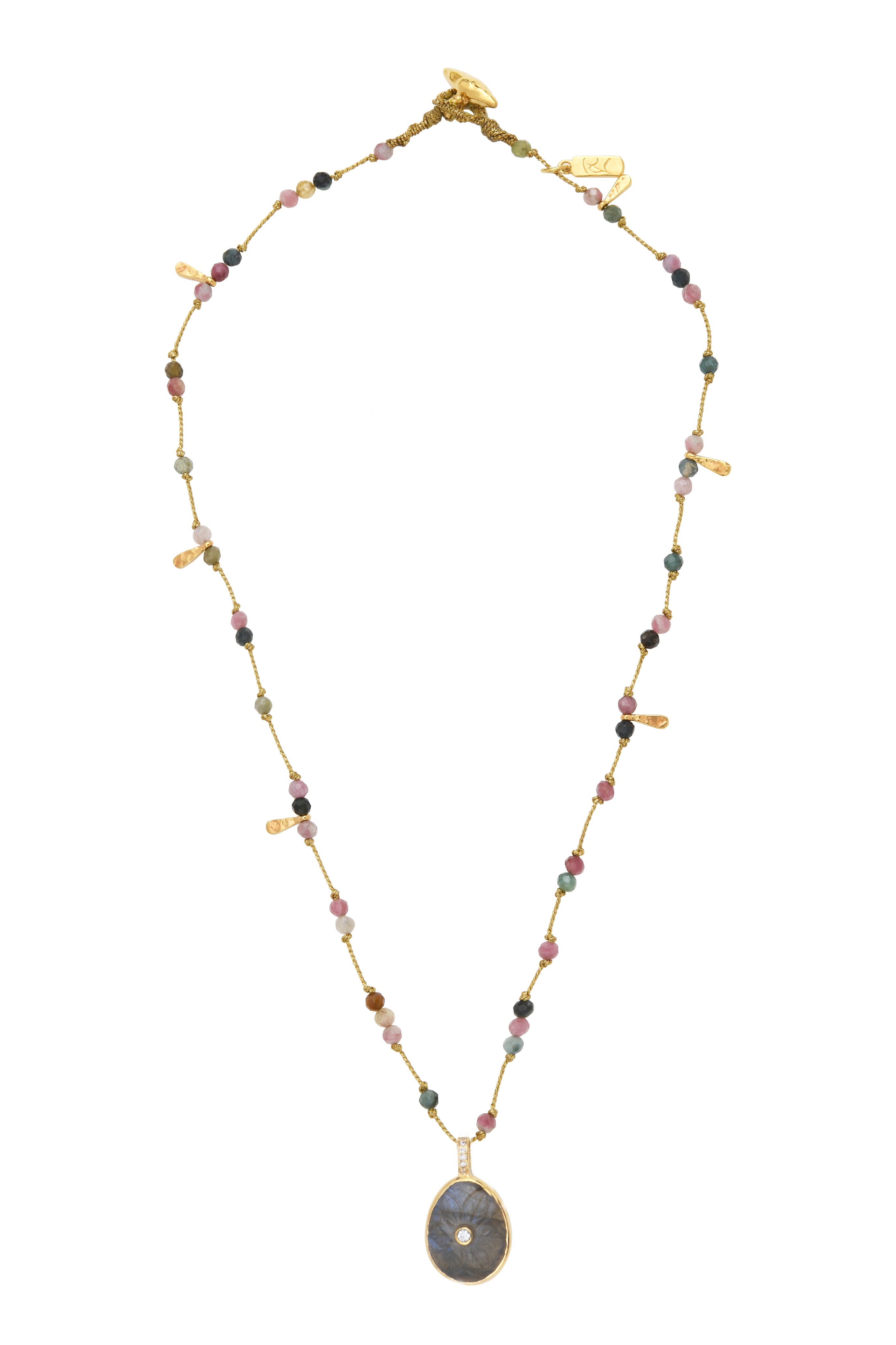 Leticia Ponti Florencia collier fil doré quartz lemon