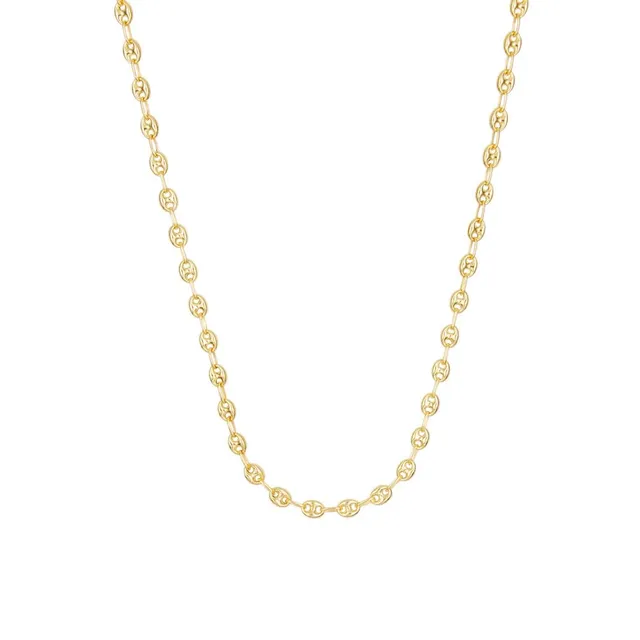 L'Atelier d'Azur Collier Grain de Café Or Jaune 55 cm Homme