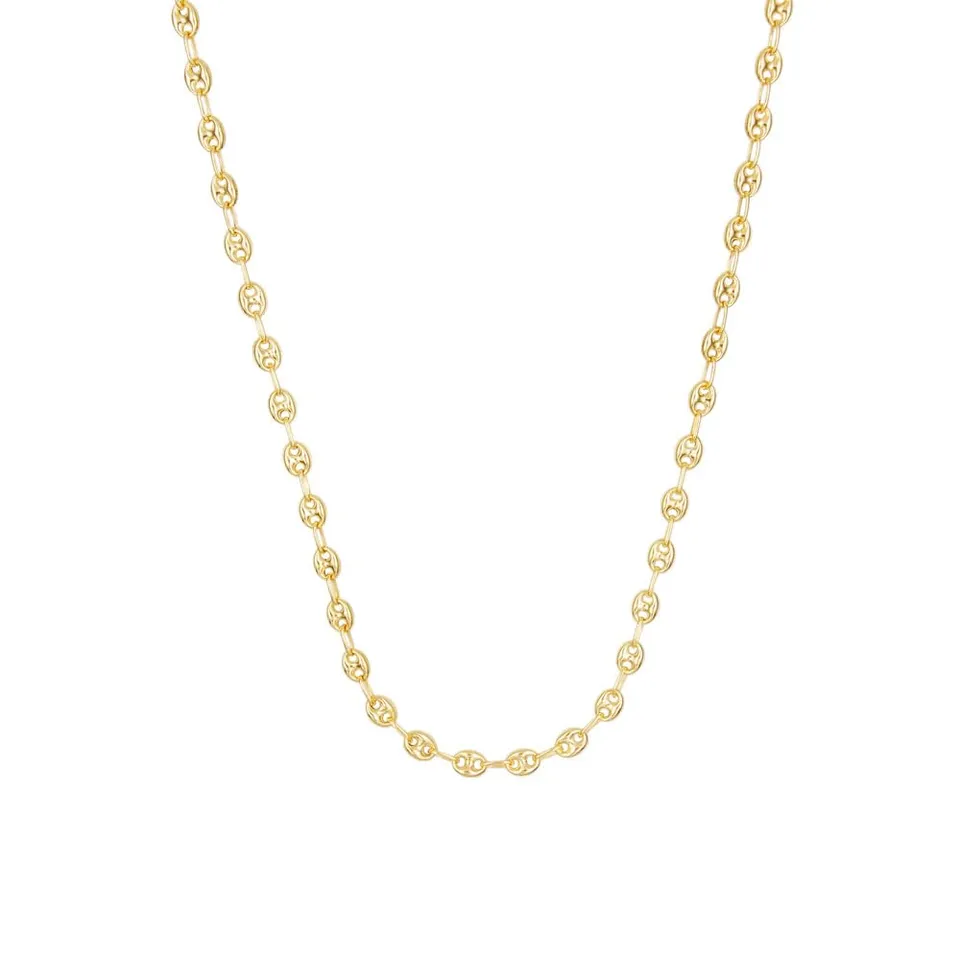 L'Atelier d'Azur Collier Grain de Café Or Jaune 55 cm Homme