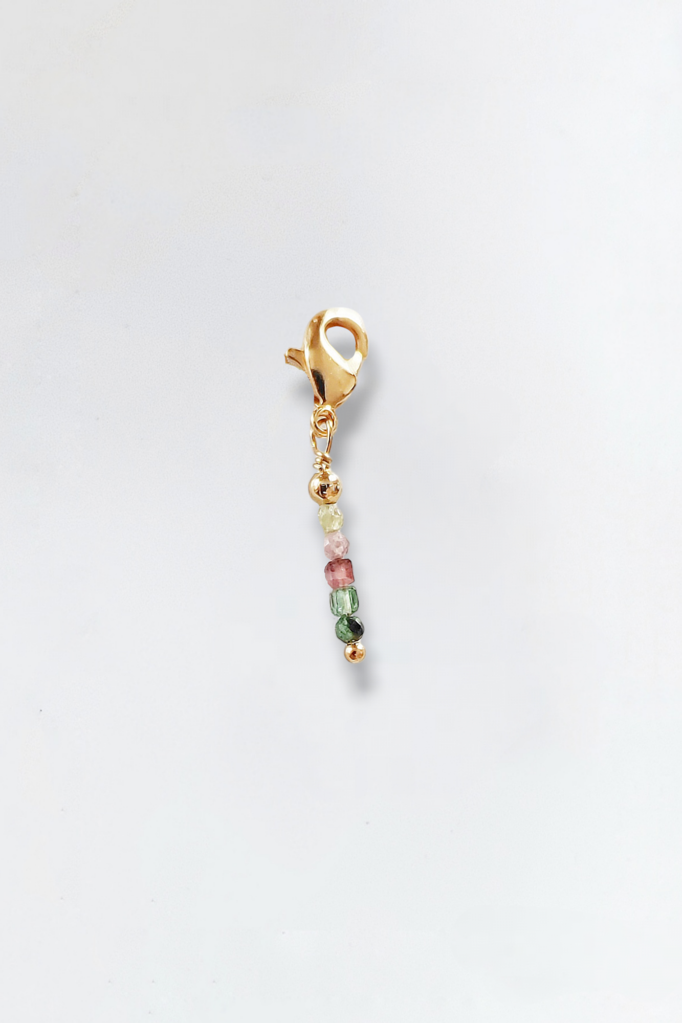 Ô PLUM Breloque Tige Tourmalines charms plaqué or 2 cm
