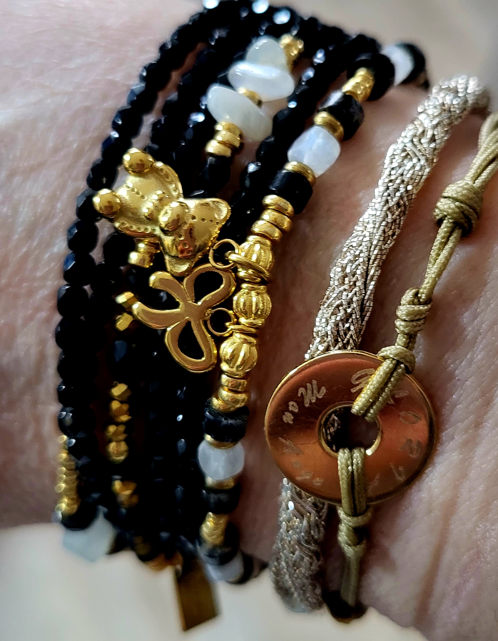 Les Ailes de Gloria bracelet multirangs Baby Bear fin