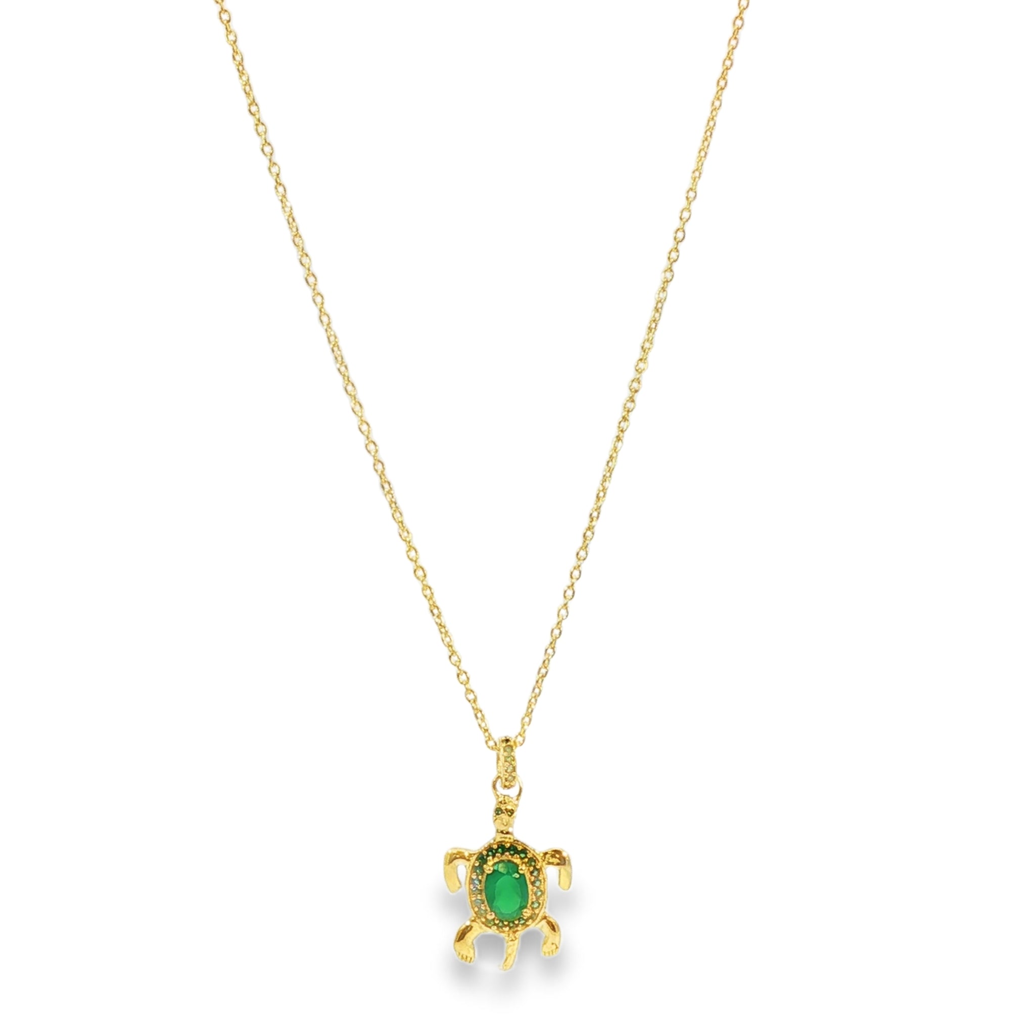 Leticia Ponti Tortue Tiny collier quartz rose plaqué or