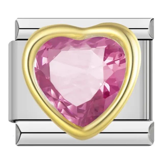 Les Ailes de Gloria Wings Heart Crystal charm cœur femme