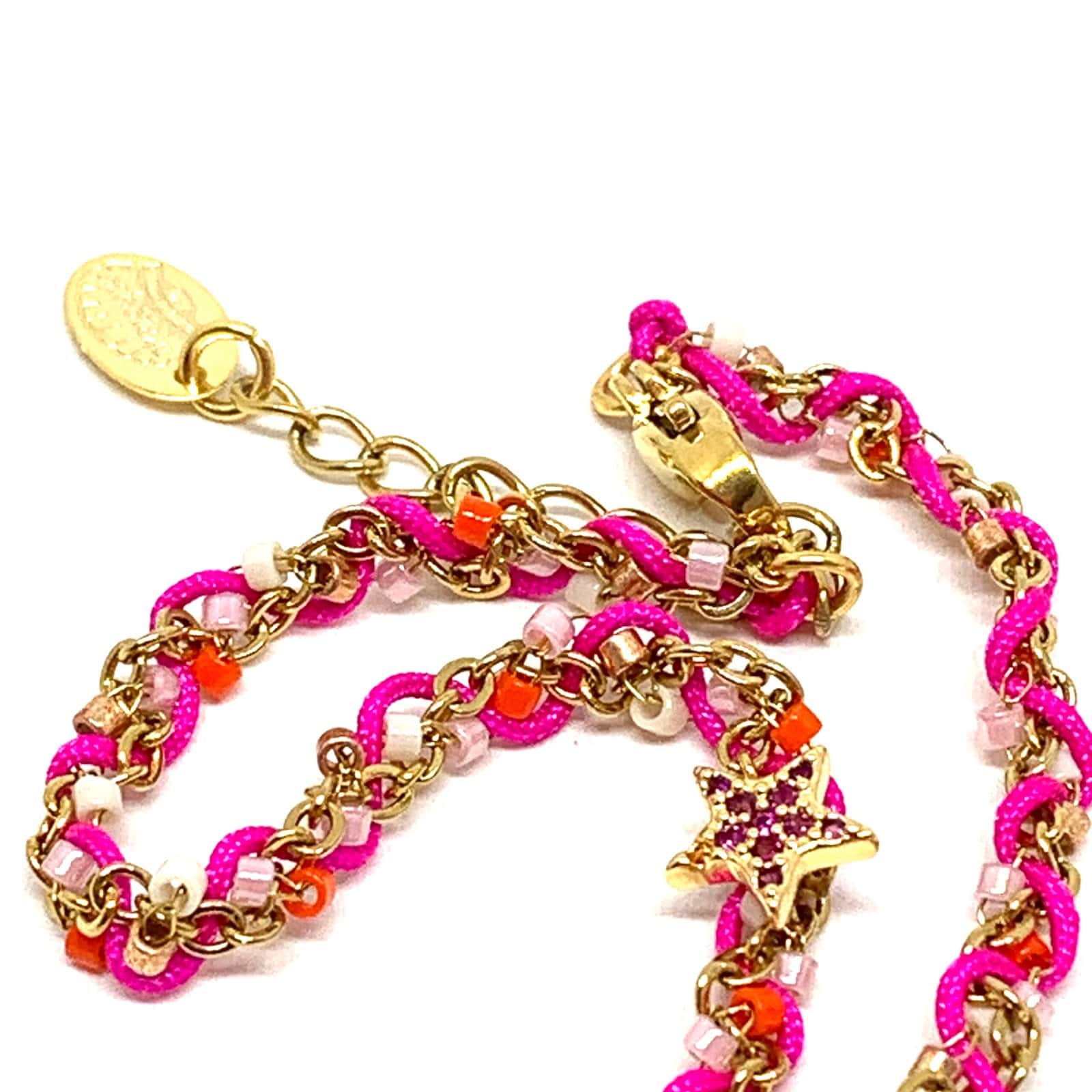Hypnochic Zephyr bracelet chaîne symbole plaqué or