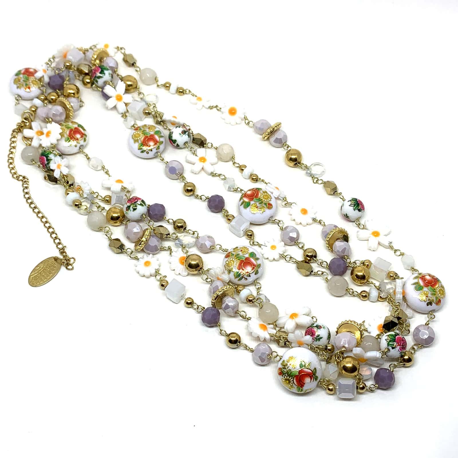 Hypnochic Sautoirs Fiori collier long multicolore 200 cm