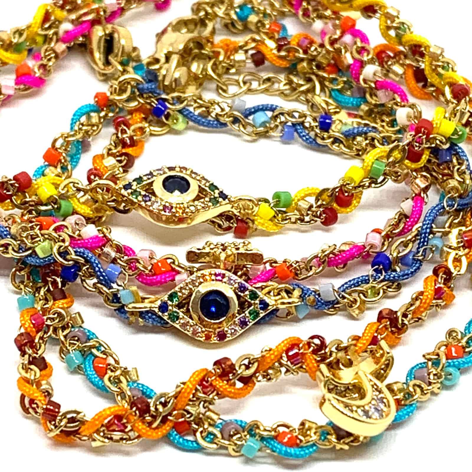 Hypnochic Zephyr bracelet chaîne symbole plaqué or