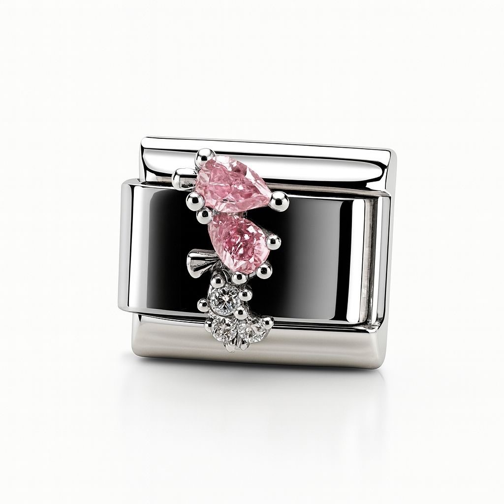 Les Ailes de Gloria Nos Wings Pink Lady charm rose