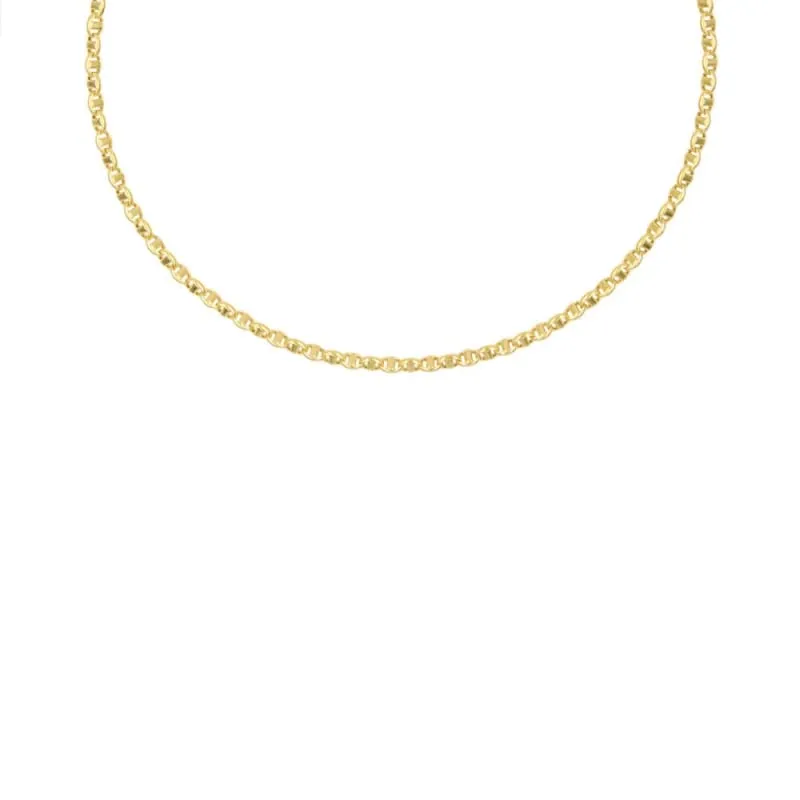 L'Atelier d'Azur Collier Chaîne Maille Marine Or Jaune 50cm Homme