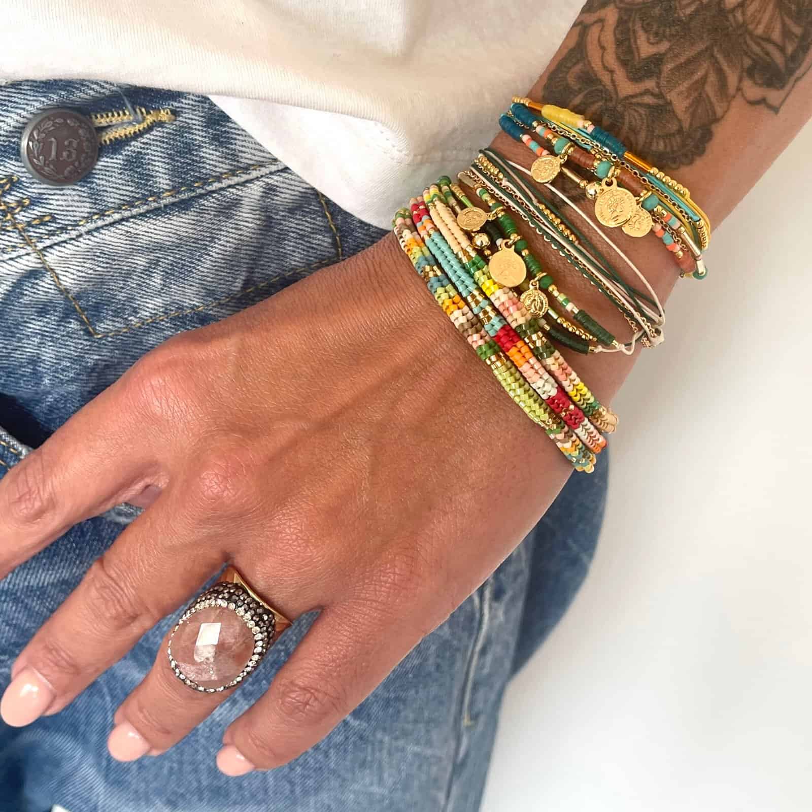 Hypnochic Snake Medium bracelet perles multicolore