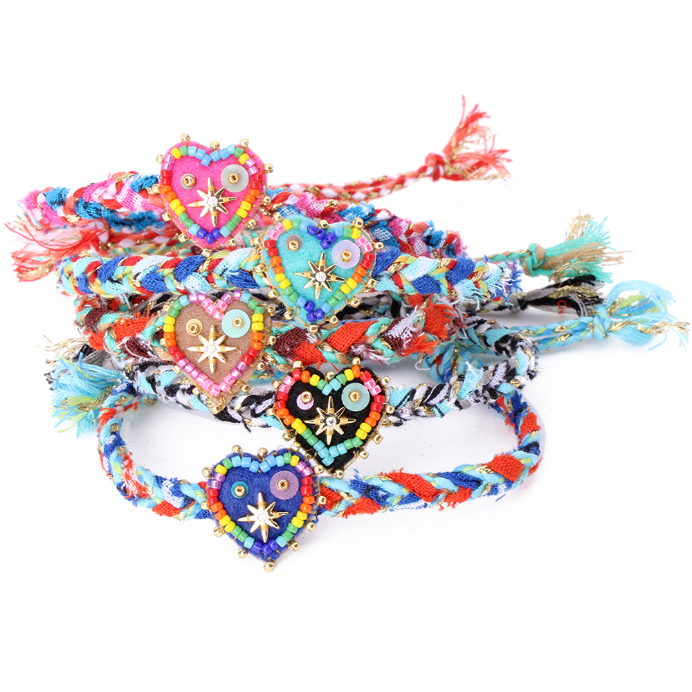 Hypnochic Bracelets Julia Star Bracelet Tressé Cœur 1,7 cm