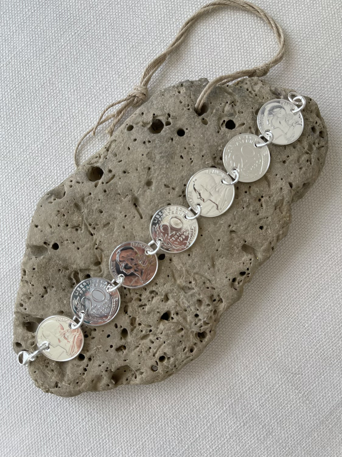 Le P’tit Franc Révolution bracelet 20 centimes 18 cm