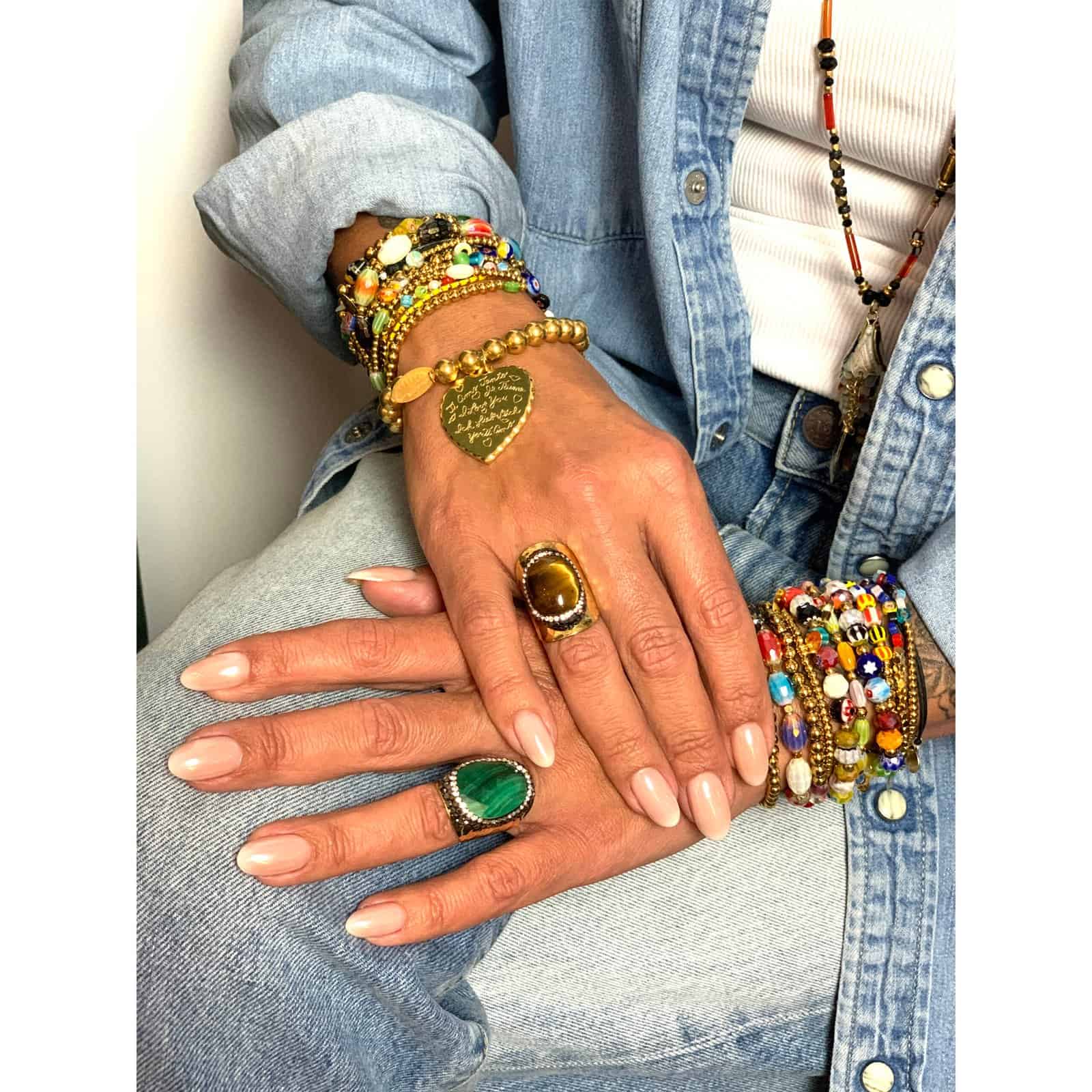 Hypnochic Bracelets Yasmine Small Lot 2 Élastique Multicolore