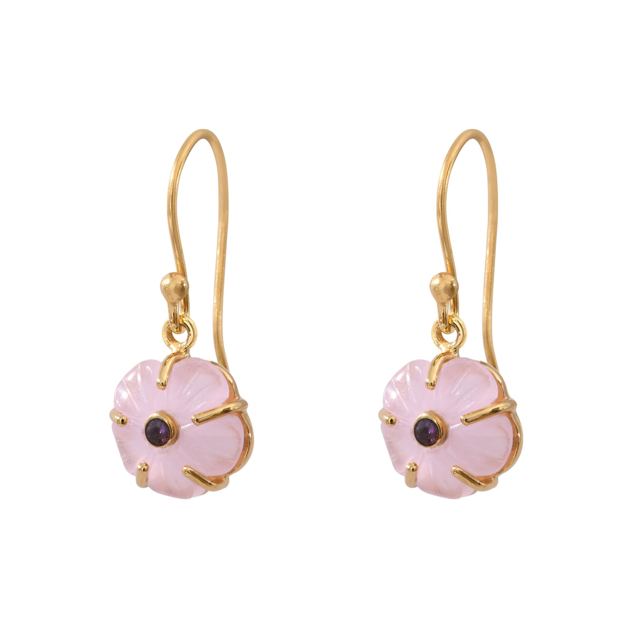 Leticia Ponti Iris boucles d'oreilles péridot plaqué or