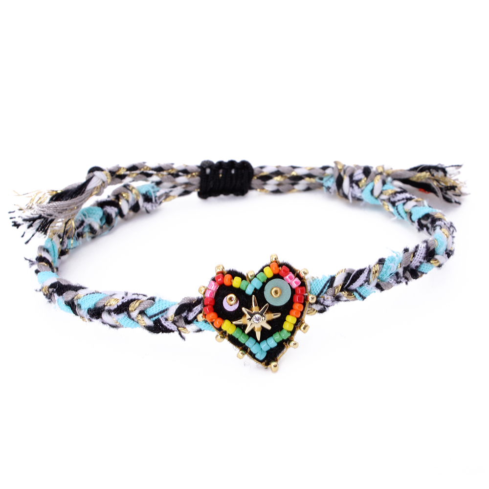 Hypnochic Bracelets Julia Star Bracelet Tressé Cœur 1,7 cm