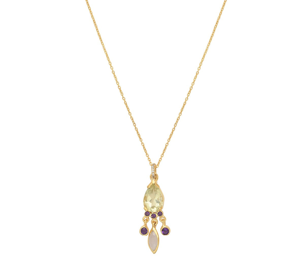 Leticia Ponti Mady collier agate verte pierres naturelles
