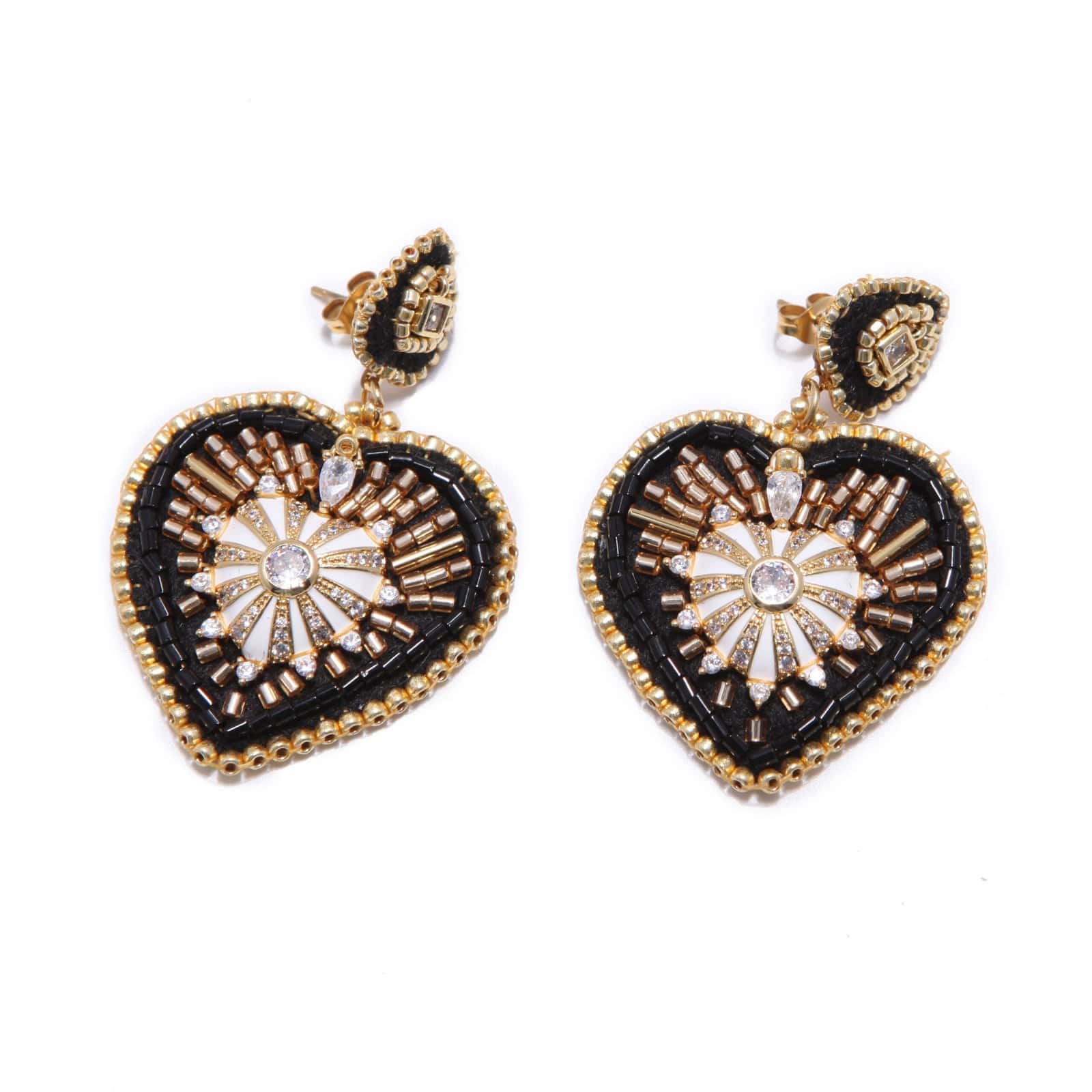 HYPNOCHIC Anna Boucles d'oreilles Cœur feutrine Miyuki