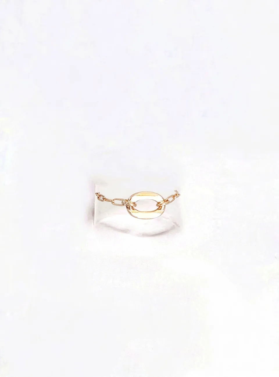 Ô PLUM Bagues Loulou bague plaqué or taille 52 ovale