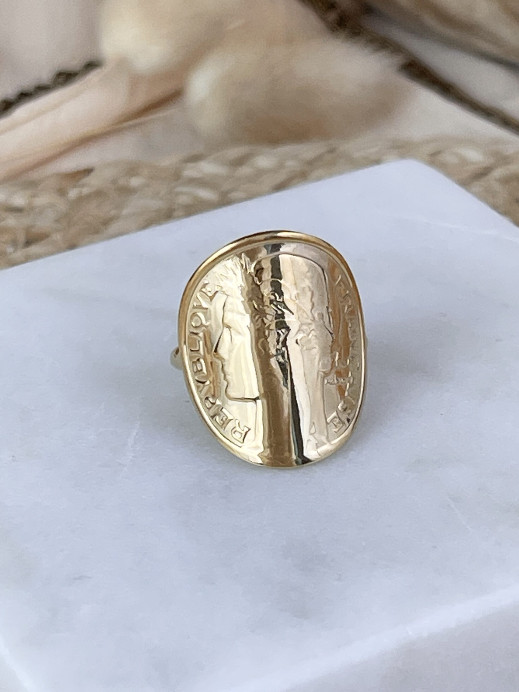 Le P'tit Franc Bagues 1 Franc Morlon bague pièce 23 mm