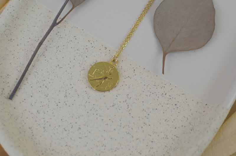 Le P'tit Franc Ensemble et Libre collier double pendentif 50 cm