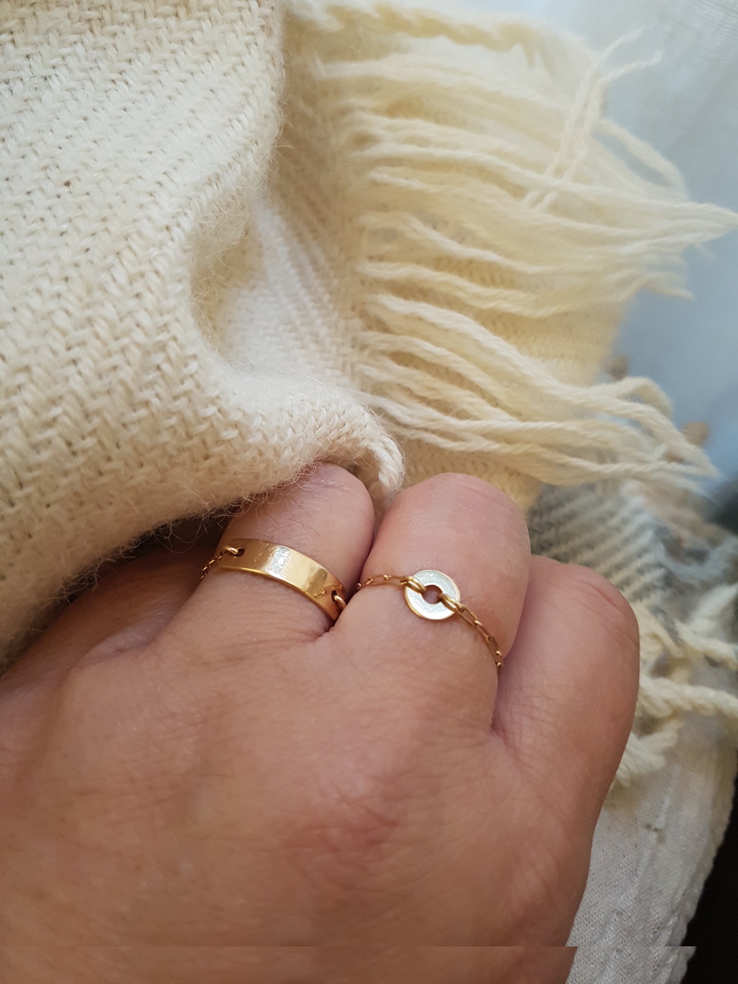 Ô PLUM Bagues Lalia bague plaqué or taille 52 anneau