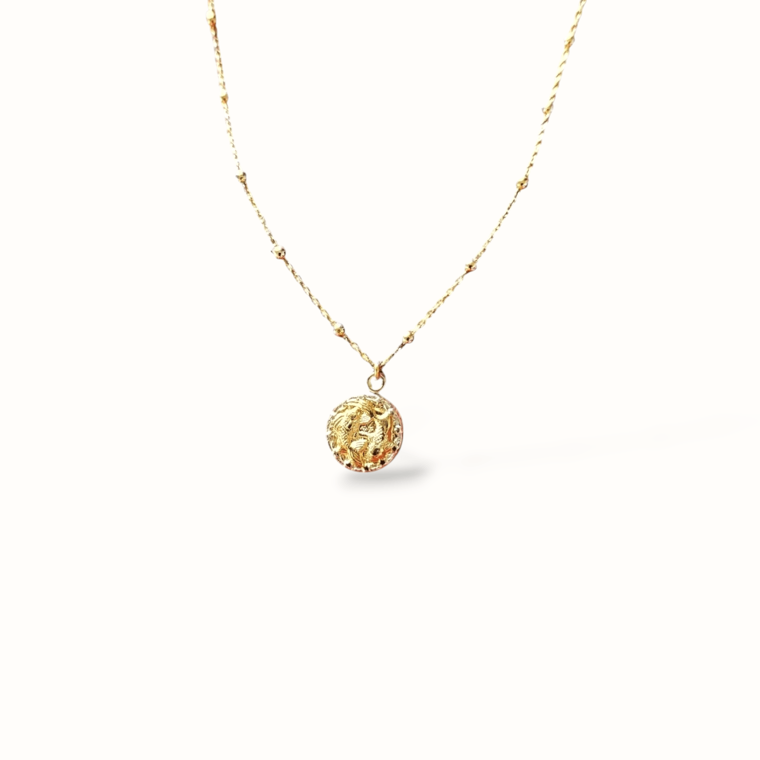 Ô Plum Astro collier signe plaqué or Capricorne 50 cm