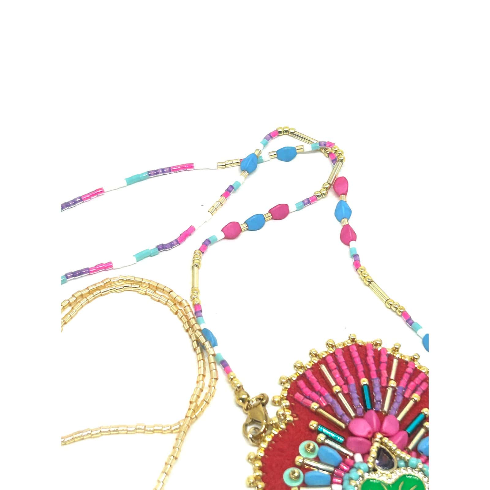 Hypnochic Ex Voto Rosa sautoir perles Miyuki