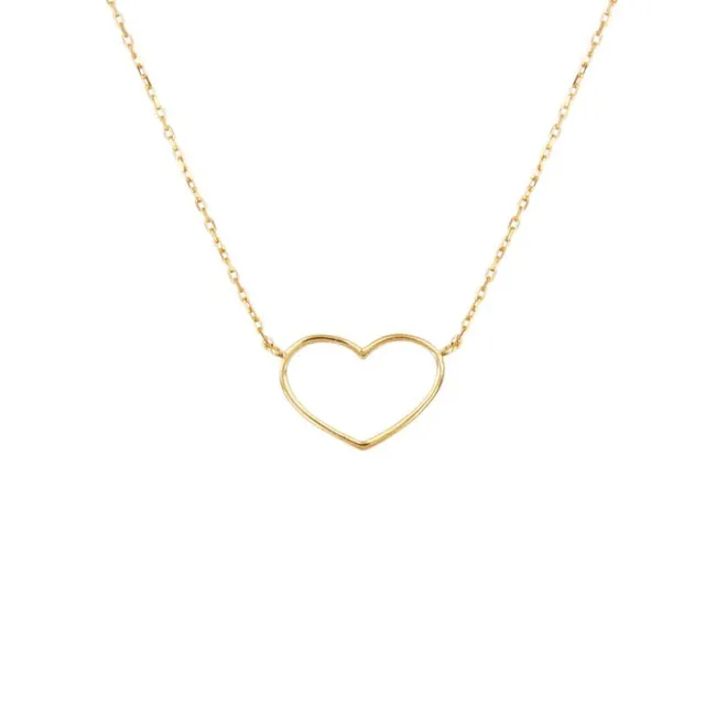 L'Atelier d'Azur Collier Cœur Or Jaune Femme 40-42 cm