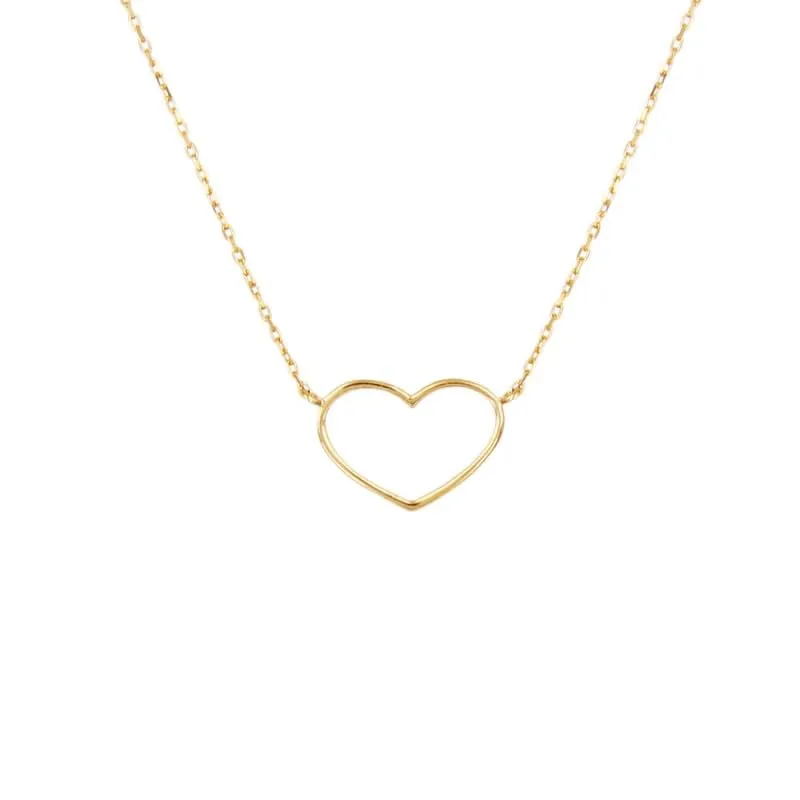 L'Atelier d'Azur Collier Cœur Or Jaune Femme 40-42 cm
