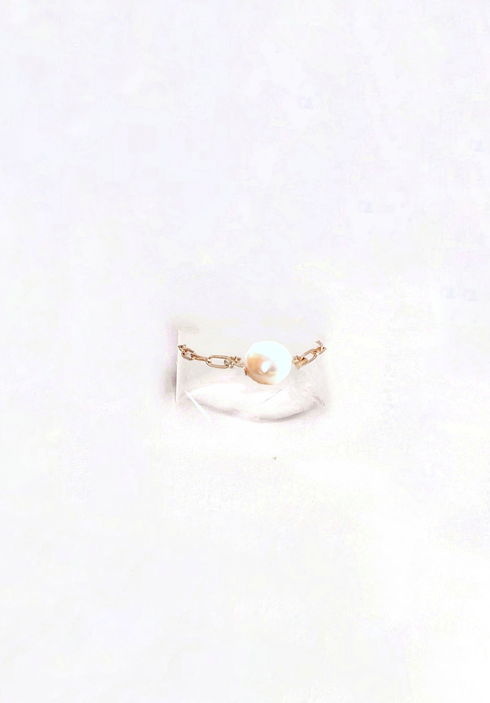 Ô PLUM Bagues Ginette Perle bague plaqué or taille 52 perle